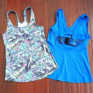 Lululemon size 8 Medium tank top built in bra set